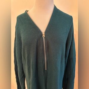 City Chic sweater with zipper detail